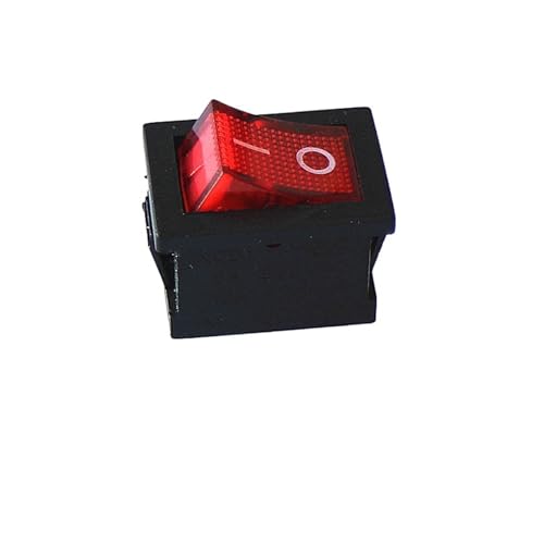 Interrupteur à bascule KCD1-102N 15x21mm 3 broches avec voyant lumineux rouge pour fontaine à eau