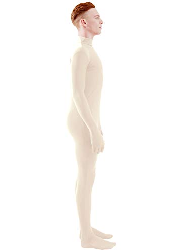 Image of Ensnovo Mens Mock Neck Full Body Unitard Spandex Zentai Suits Costumes