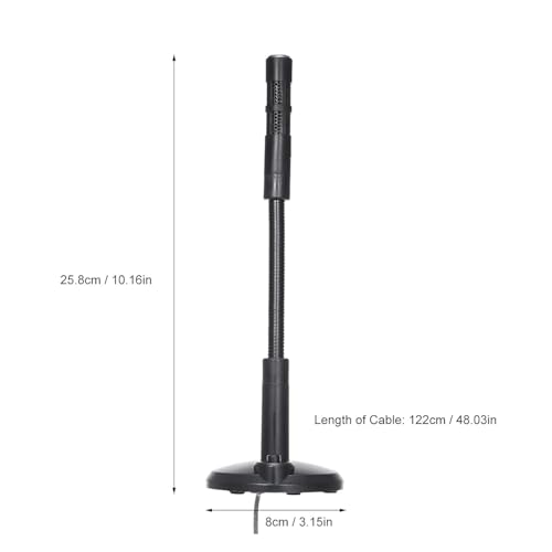 Image of Drumstone (𝐒𝐩𝐞𝐜𝐢𝐚𝐥 𝟏𝟓 𝐘𝐞𝐚𝐫𝐬 𝐖𝐚𝐫𝐫𝐚𝐧𝐭𝐲 USB Desktop Microphone with 360 Degree Sound Pickup, Noise Reducing Plug and Play Mic with Adjustable Gooseneck for Streaming, Gaming
