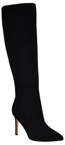 Bottes montantes Nine West Richy en daim noir idéales pour vos sorties urbaines