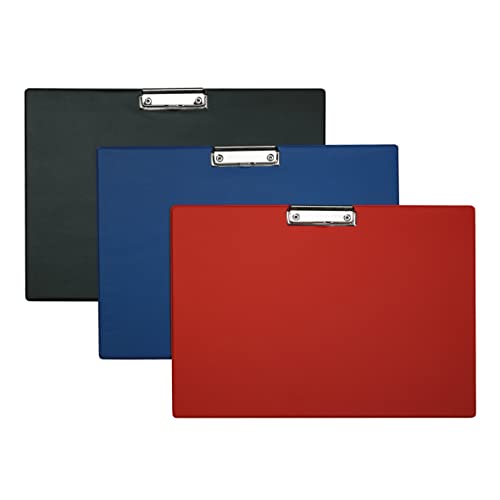 ALCO-Albert 5521-15 – Portapapeles DIN A3 horizontal, en azul, recubierto de plástico, 1 unidad