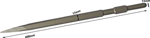 Image of Inditrust flat and point Chisel set hammer bit size 17 x 400 mm suitable for demolition hammer