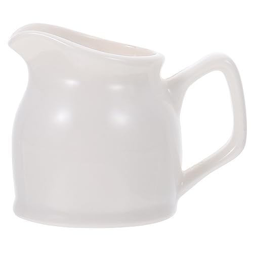 Alipis Strong Ceramic Milk Jug Multi-functional Sauce Cup Perfect for Coffee White