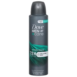 Dove Men+Care Dry Spray Antiperspirant Deodorant Moon Oasis 72H Protection with Plant-Based Moisturizer 3.8 oz