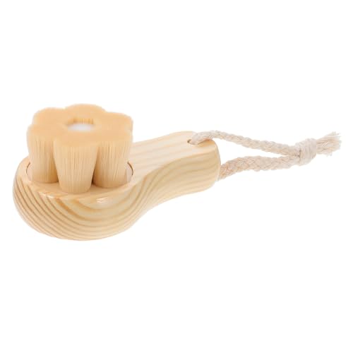 HONMEET Manual Face Cleaning Brush Gentle Exfoliating Tool for Deep Cleansing and Facial Massage Soft Supple Bristles for Skin Care at Home Travel Present for Friends and Family