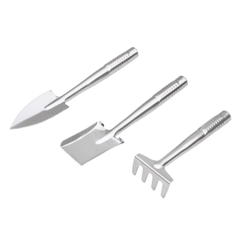 CVUTOVO Lot de 3 jouets de sable pour enfants - Pelle robuste - Pelle plate et râteau pour la plage - Jouets de sable créatifs et pratiques