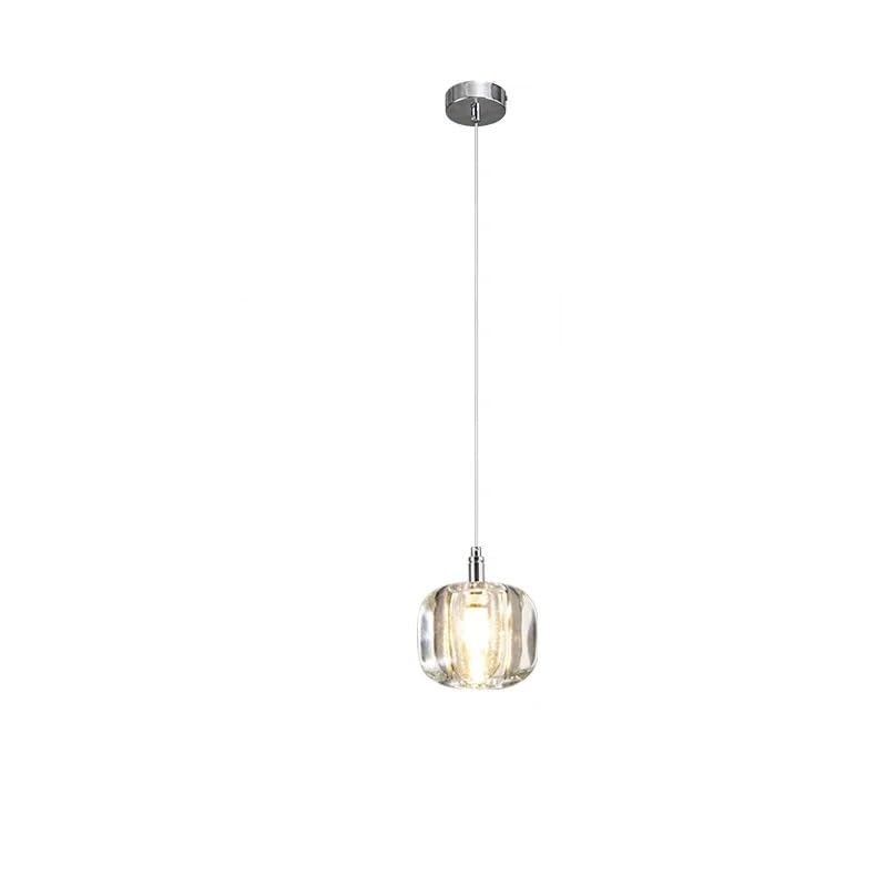 Suspension en verre style nordique pour table de chevet et comptoir bar