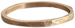 THICK Gold Fill Hammered Stackable Ring also in Rose Gold and Sterling Silver
