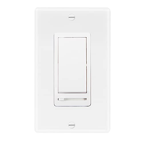 Maxxima LED Slide Dimmer Rocker Switch - 3-Way/Single Pole C...