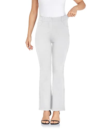 Famulily Women's Bootcut Dress Pant High-Waisted Silhouette Work Slacks Stretch Office Pants Business Casual [S-3XL]3