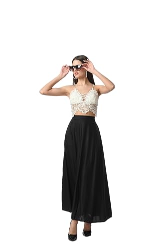 Image of VAGISHA Printed Casual Long Western Skirts for Women's & Girls |Stretchy Flared Maxi Skirt|Elastic Waist Skirts|Western Ethnic Skirts