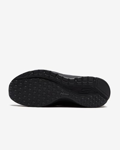 Skechers Men's Go Run Consistent-Leather Cross-Training Tennis Shoe Sneaker with Air Cooled Foam, Black, 10 | Image 3