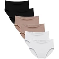 Channo Bragas de Algodón y Bambú para Mujer, Talle Alto, Sin
