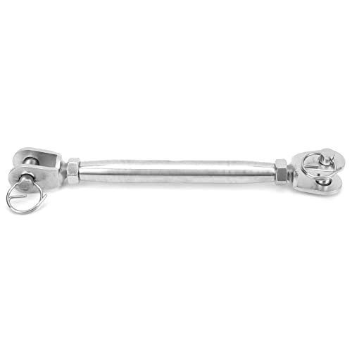 Turnbuckle de Quijada para Cable, Acero Inoxidable, 2 Piezas miniatura 2