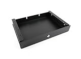 G A ENGINEERING CO Structure Black Under Desk Metal Drawer with Lock | Heavy-Duty Steel Table Drawer for Office & Home | Secure Laptop & Document Storage | System 32 Compatible