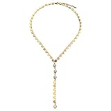 Collar con colgante de cristal y lentejuelas en forma de Y para mujer, gargantilla de diamantes de imitación, joyería de boda