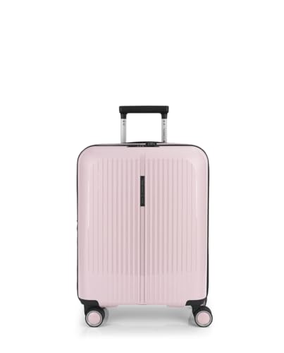 Gabol - Maleta de Cabina Rígida Expandible Brooklyn 55x40x22/25 cm - Equipaje de Mano Ligero 2,8kg con Capacidad hasta 47,4L - 4 Ruedas Dobles 360° y Cerradura TSA - Diseño Español - Rosa Gabol - Maleta de Cabina Rígida Expandible Brooklyn 55x40x22/25 cm - Equipaje de Mano Ligero 2,8kg con Capacidad hasta 47,4L - 4 Ruedas Dobles 360° y Cerradura TSA - Diseño Español - Rosa