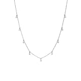 Halskette mit Anhänger aus 925er Sterlingsilber für Damen und Mädchen, Hochzeit, Geburtstag, Schmuck, Geschenk