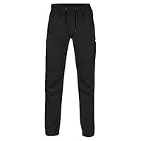 BAD WORKWEAR Mens Classic Pants, Black, 40 Regular US
