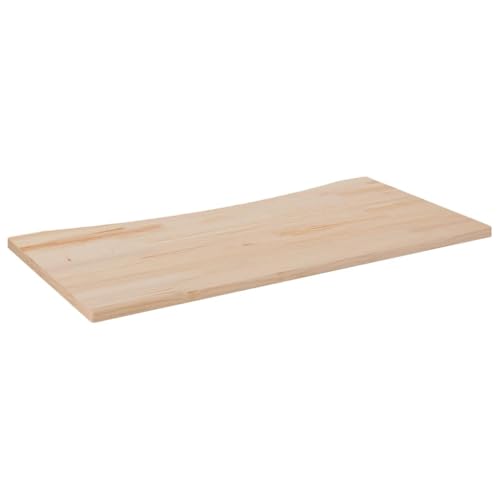 vidaXL Schreibtischplatte, Tischplatte für Bürotisch Schreibtisch Couchtisch, Holztischplatte mit lebendiger Kante, Schreibtisch Platte Büro Schreibtischplatte, Massivholz Kiefer