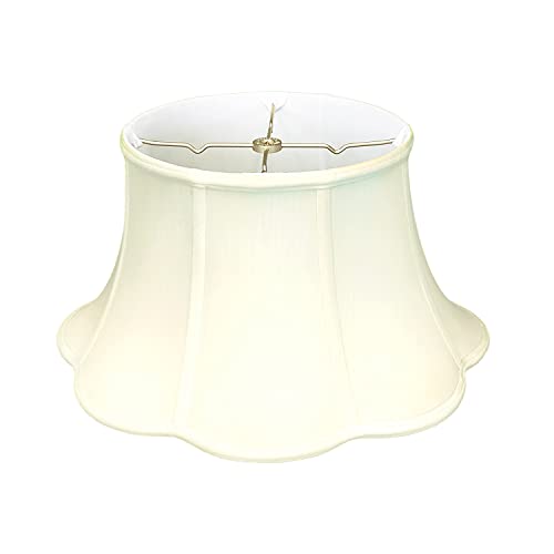 Royal Designs 6-Way Out Scallop Bell Basic Lamp Shade, Eggshell, 13 x 19 x 11.25