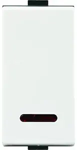 Anchor by Panasonic Roma Plus Modular Polycarbonate 1m 20A One-Way Switch with LED Indicator (White, Pack of 20)