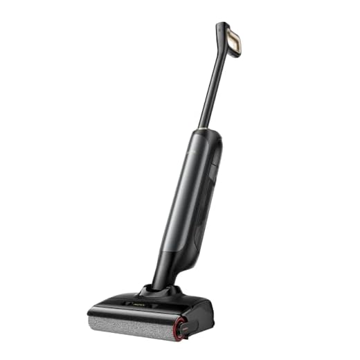 Mova M10 Aspirapolvere e Lavapavimenti Senza Fili,18000Pa, Design Piatto 180°, Rotazione 90°, Pulizia Spazzola 75 °C, Asciugatura Aria Calda 5 Min, Antigroviglio, Doppia Rotazione Spazzola, 0,9 KG