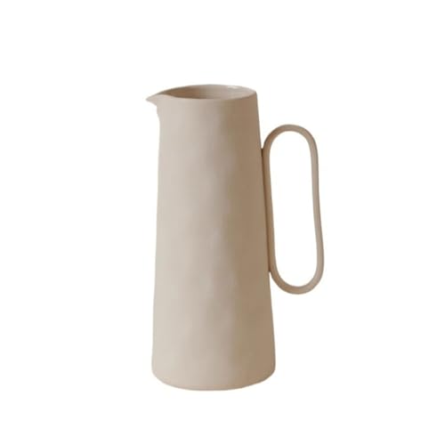 YOUQUEEN Flower Vase Simple Kettle Shape Ceramic Vase...