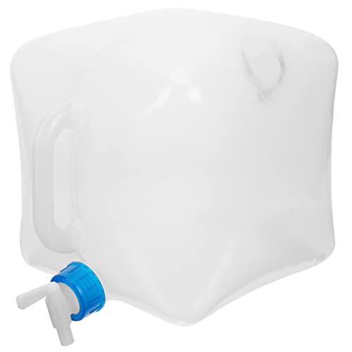 Toddmomy Cubo Plegable Cuenca Grifo Embotellar De Agua Tanque Portador De Agua Bolsa De Agua con Asa Contenedor De Agua Plegable Hervidor Portátil Ldpe