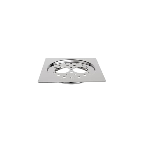 Viking SS 304 Square Drain – Double Hole | 125mm (5”) x 125mm (5”) | Polished Stainless Steel 304 | Efficient Water Drainage for Double Bowl Kitchen Sink