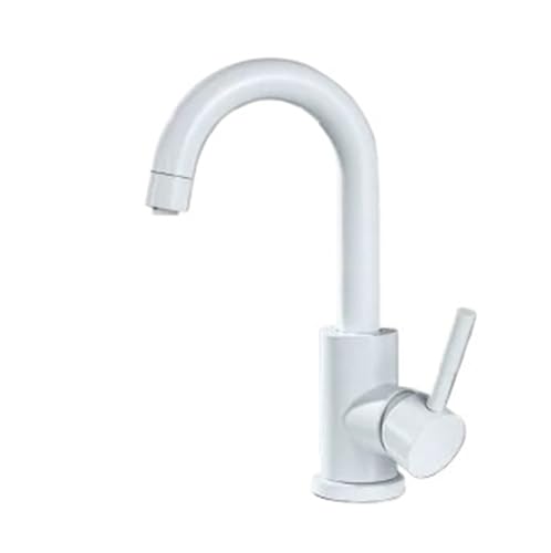 Grifo mezclador de baño negro mate con acabado premium antiarañazos para instalación sobre encimera