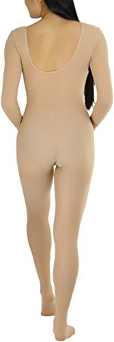 Image of ToBeInStyle Women's Long Sleeve Bodystocking Bodysuit Lingerie Regular & Plus Sizes