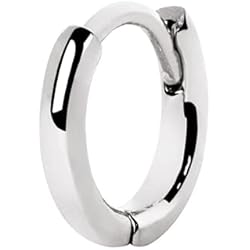 Pendientes Sueltos Agatha SINGULARU - Pendiente Suelto Aro Klein 7 Plata - Pendiente en Plata de Ley 925 con Acabado Baño de Rodio - Cierre Congo - Pendiente Suelto - Joyas para Mujer