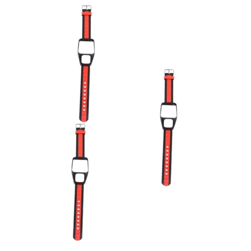 Bracelets de montre noirs et rouges en lot de 3 robustes DOITOOL