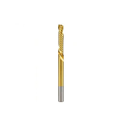 Fresa de aluminio de una flauta en espiral de 3.175mm recubierta de titanio para corte vertical