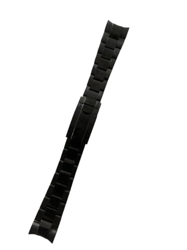 Bracelet compatible avec Rolex en acier noir 21mm