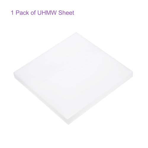 Image of DMiotech 6 x 6 x 3 /4 Inch Plastic UHMW Sheets, Ultra High Molecular Weight Polyethylene, Opaque White Polyethylene Board for Automotive, Chemical, Manufacturing, DIY Home Kitchen