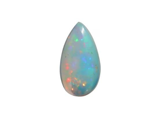 Cabochon d'opale éthiopienne naturelle AAA de 15,40 mm pour la création de bijoux uniques