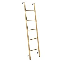 Escalera Para Litera Kunovo | Metal Resistente | 4-5 Peldaños | 150 Kg Carga | Ganchos Desmontables
