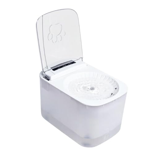 Fuente automática para mascotas con agua filtrada y tapa que evita suciedad 2