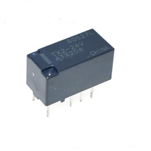 Relais TX2-24V 24VDC avec commutation stable 2A et configuration 8 broches