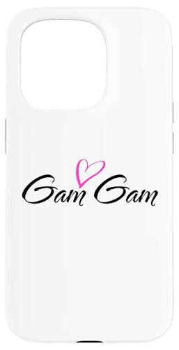 Gam Gam with Pink Heart Fun Aunt Grandma Mom �M�t�g �X�}�z�P�[�X iPhone 15 Pro �p