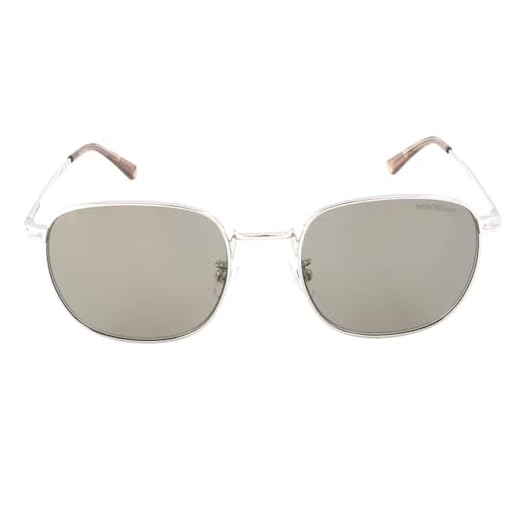 Montblanc MB0265S-002 54 Sunglass Man Metal Gafas de Sol, Sport, Plateado (Plateado), Talla única