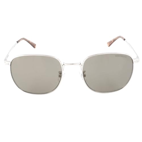 Lunettes de soleil Montblanc MB0265S anti éblouissement sport métal argenté homme