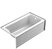 Jacuzzi J1S6030BRXXXXW Jacuzzi J1S6030 BRX XXX 60" x 30" Signature Three Wall Alcove Soaking Bathtub with Right Drain, Tiling Flange, and Skirt