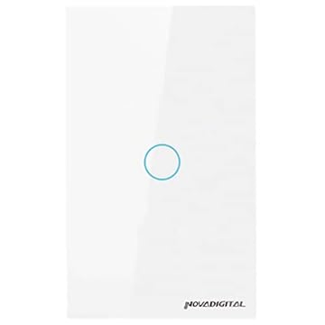 Interruptor inteligente Zigbee 3.0 Touch Screen 1 Botão NovaDigital by Tuya