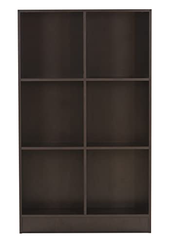 Image of DeckUp Meritus-L 3-Shelf Engineered Wood Book Shelf and Display Unit (Dark Wenge, Matte Finish)