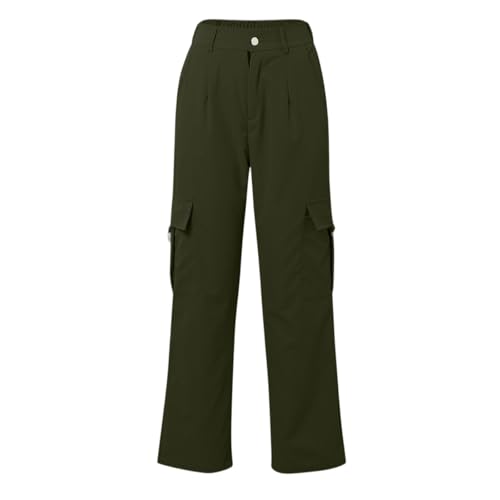 Cargo Pants Women Loose High Waisted Wide Leg Pants with Pockets Casual Light Weight Comfy Hiking Lounge Pant Trousers4