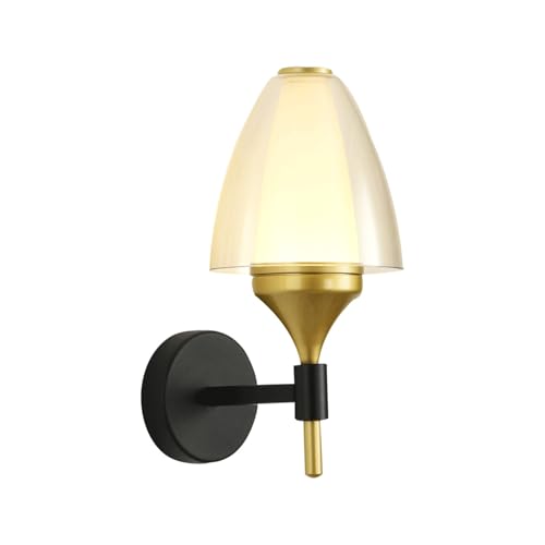 KKXXYQFC Aplique de Pared Accesorios de iluminación de Pared Apliques de Pared LED Regulables de 3 Colores Lámpara de Pared Minimalista de acrílico de Hierro Lámpara de Noche de Lectura Moderna