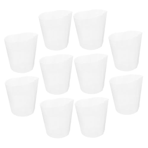 HANABASS 10 Macetas Transparentes para Flores Macetas para Plantas De Loto Macetas Decorativas para Plantas Suculentas Pequeñas Y Reutilizables De Plástico Transparente Reutilizable